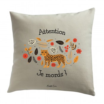 Coussin - Attention je mords !