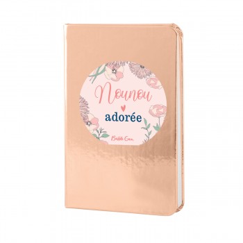 Carnet A6 glitter - Nounou...