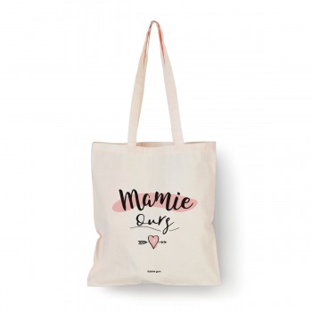 Tote bag Naturel Mamie ours