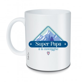 Mug Super Papa à la montagne