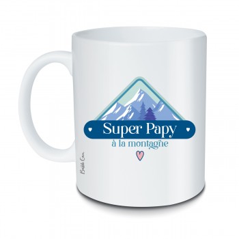 Mug Super Papy à la montagne