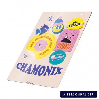 Plaque métal - Chamonix (à...