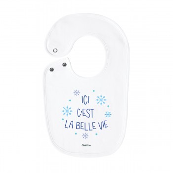 Bavoir Ici c’est la belle vie