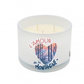 Bougie blanche 3 mèches -...