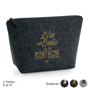 Trousse feutrine paillettes...