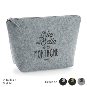 Trousse feutrine paillettes...