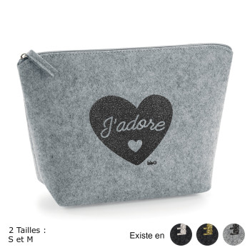 Trousse feutrine paillettes...