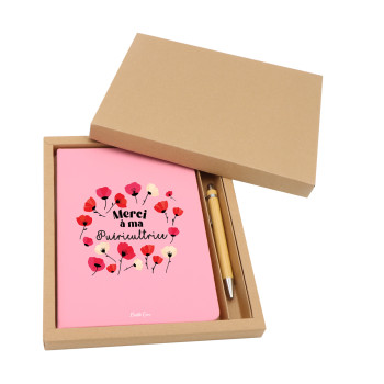 Carnet A5 rose - Merci à ma...