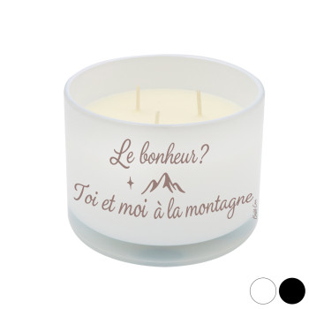 Bougie blanche 3 mèches -...