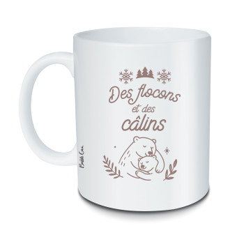 Mug Des flocons et des câlins