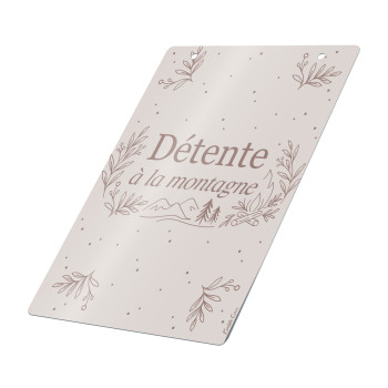 Plaque métal - Détente à la...