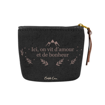 Porte monnaie noir - Ici on...