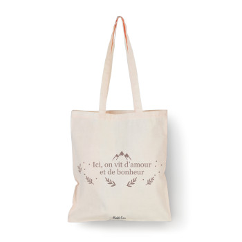 Tote bag Naturel Ici on vit...
