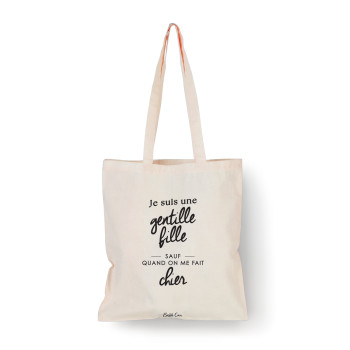 Tote bag Naturel Je suis...