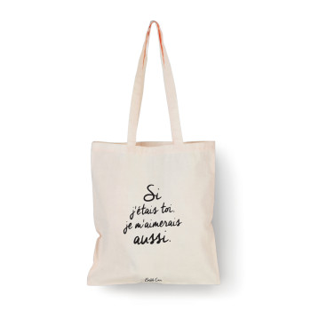 Tote bag Naturel Si j’étais...