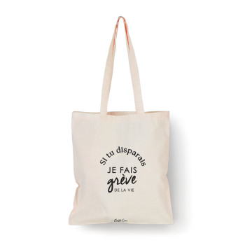 Tote bag Naturel Si tu...