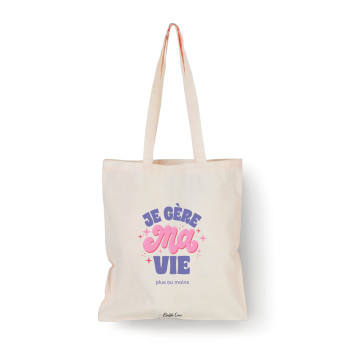 Tote bag Naturel Je gère ma...