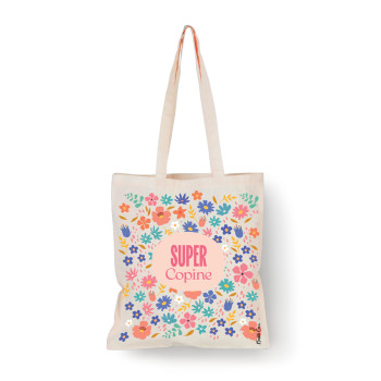 Tote bag Naturel Super copine