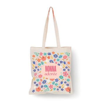 Tote bag Naturel Nonna adorée